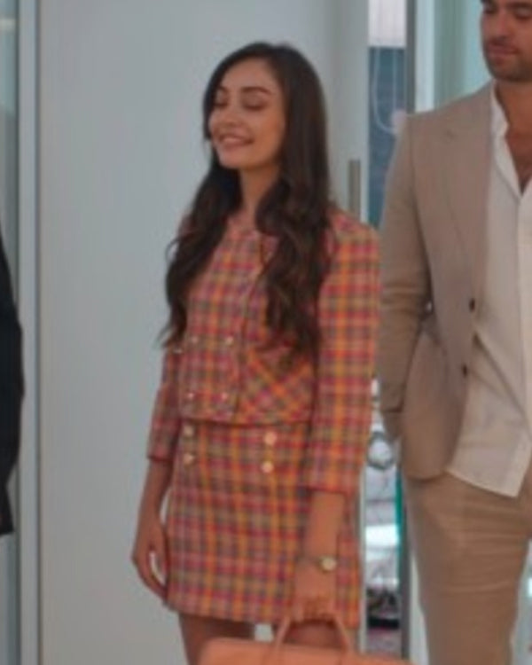 Thank You, Next 2024 Zeynep Tugce Bayat Plaid Jacket