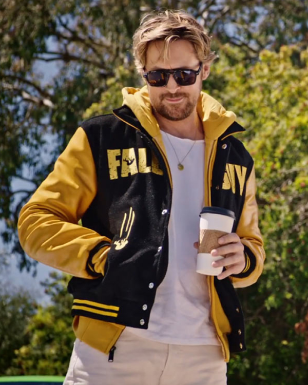 The Fall Guy 2024 Ryan Gosling Carpool Varsity Jacket