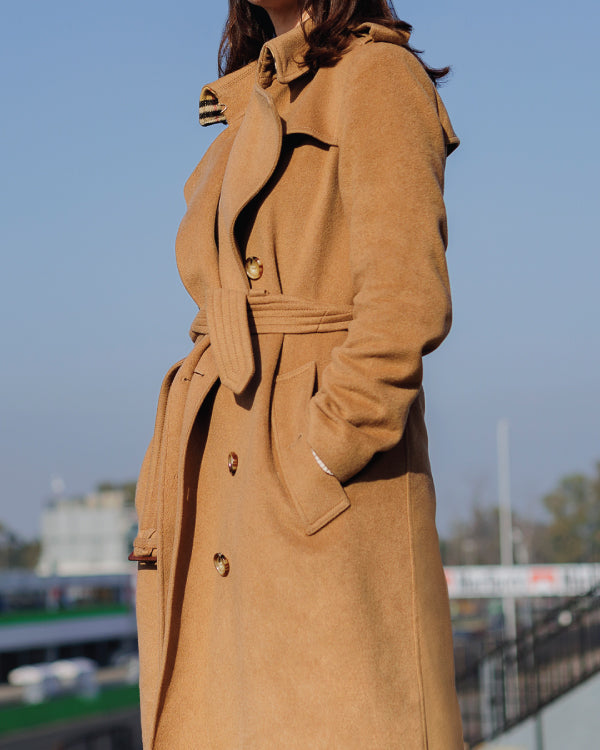 The Gentlemen 2024 Kaya Scodelario Brown Coat