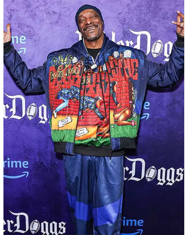 The Underdoggs 2024 Snoop Dogg Blue Bomber Jacket