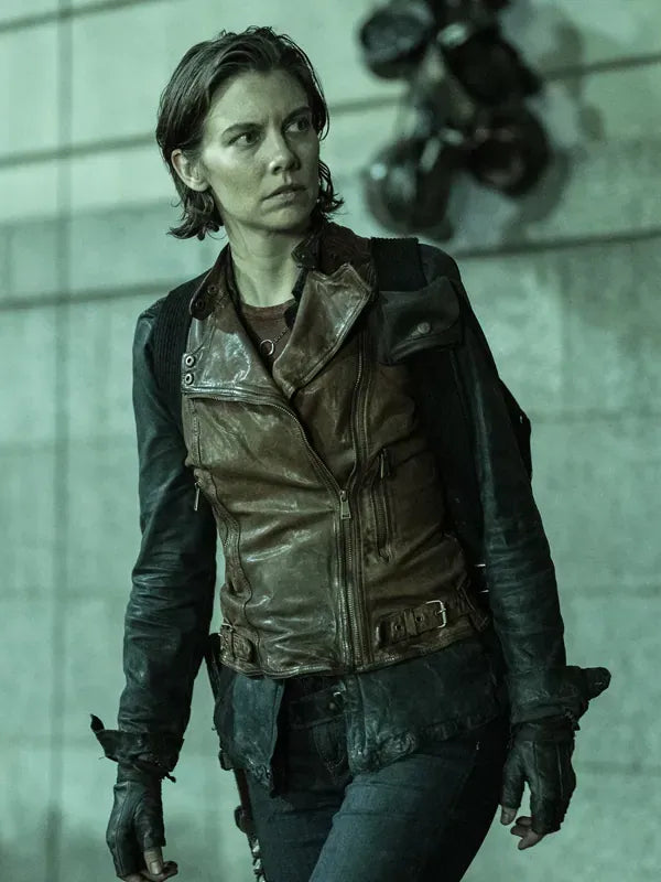 The Walking Dead 2022 Dead City Maggie Rhee Leather Vest