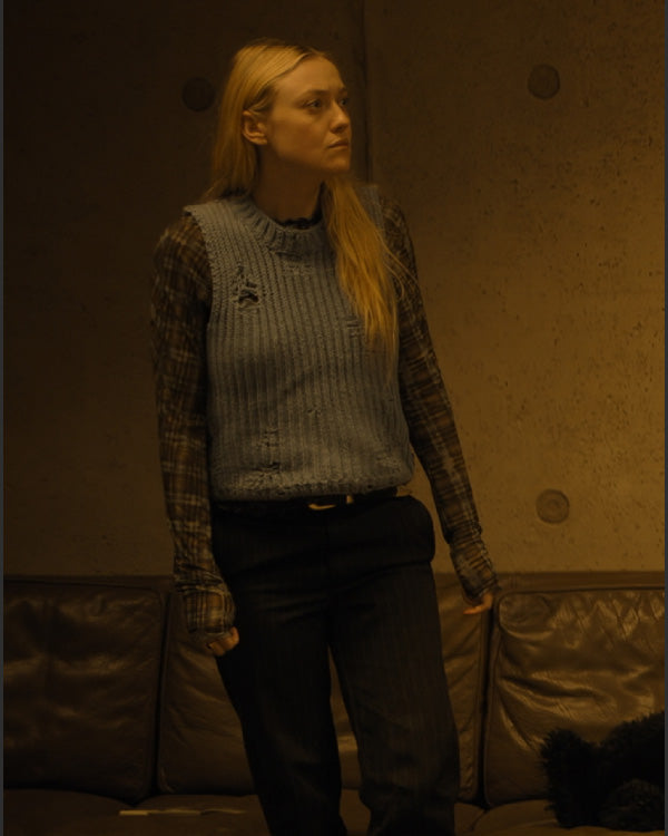 The Watchers 2024 Dakota Fanning Knitted Vest