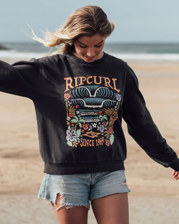 Tiki Tropics Relaxed Crew Sweatshirt by Rip Curl