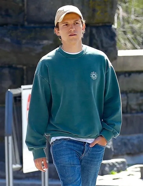 Tom Holland Green Sweatshirt