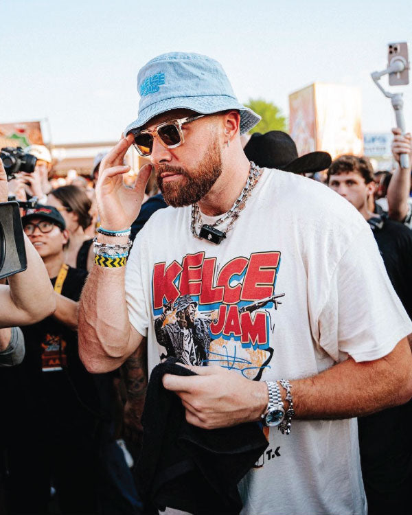 Travis Kelce Jam White T-Shirt