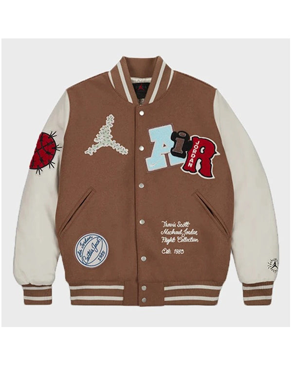 Travis Scott x Jordan Brown Varsity Jacket