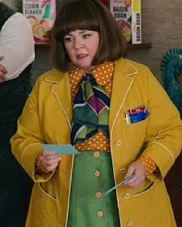 Unfrosted 2024 Melissa McCarthy Yellow Coat