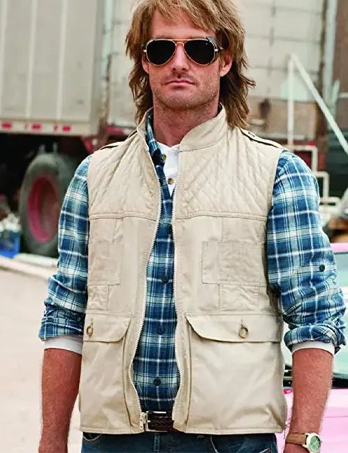 Will Forte Macgruber White Quilted Vest