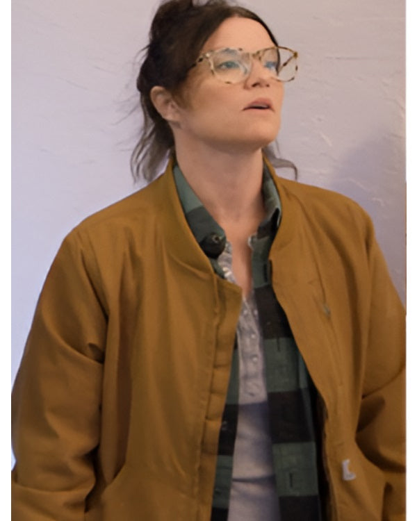 Unsellable Houses S05 Lyndsay Lamb Brown Bomber Jacket