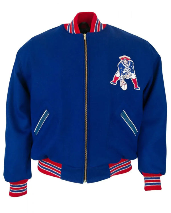 Varsity Boston Patriots 1965 Royal Blue Wool Jacket