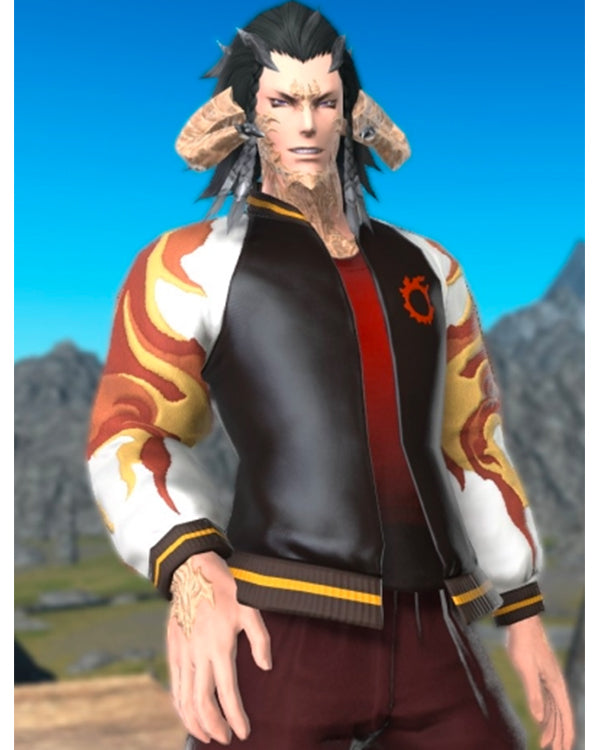 Final Fantasy XIV Inferno Varsity Jacket