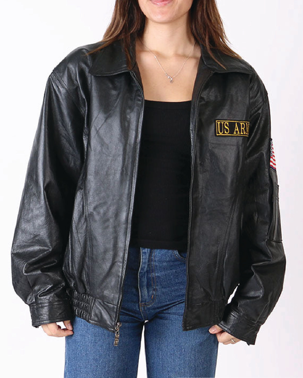 Vintage USA Army Leather Jacket