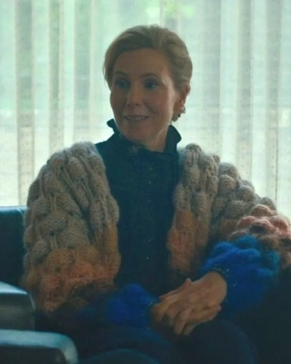 We Might Regret This 2024 Sally Phillips Knitted Cardigan