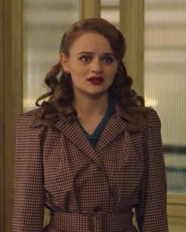 We Were The Lucky Ones 2024 Joey King Checked Coat