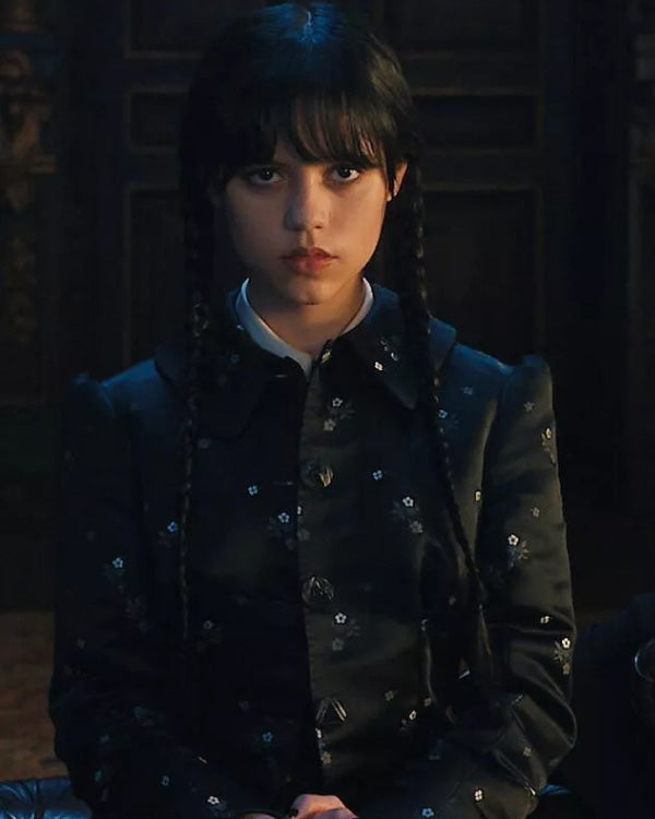 Wednesday 2024 Season 2 Jenna Ortega Black Coat