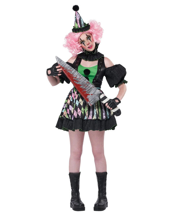 Womens Sweet But Psycho Clown Costume