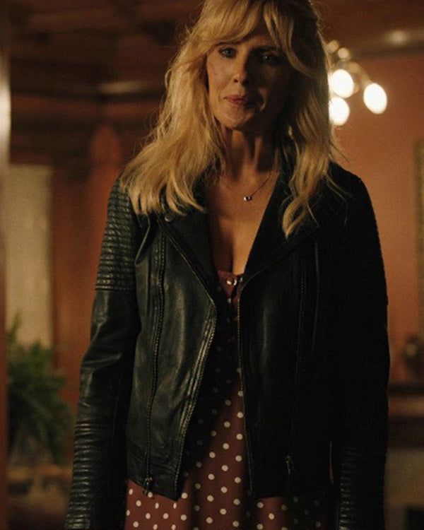 Yellowstone S05 Beth Dutton Black Leather Jacket