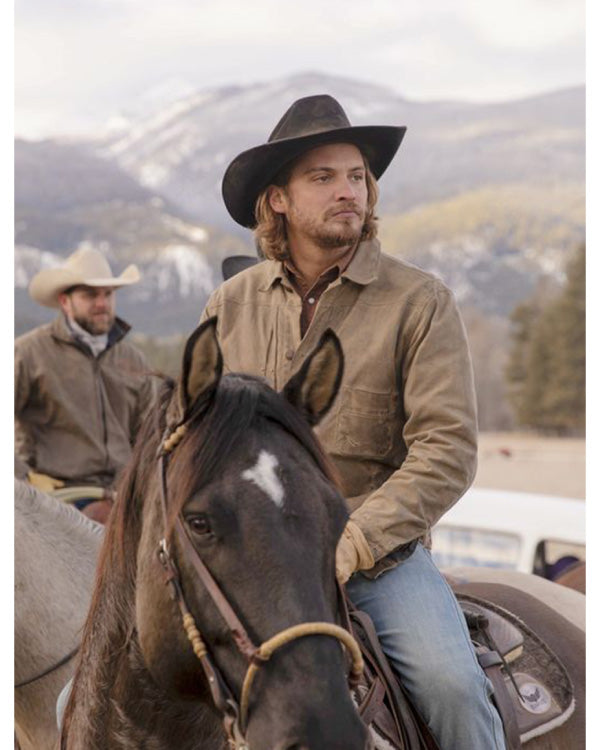 Yellowstone S05 Luke Grimes Brown Jacket