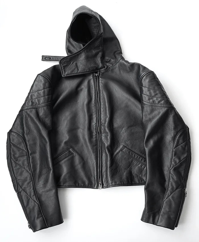 Yohji Yamamoto Real Leather Hooded Jacket