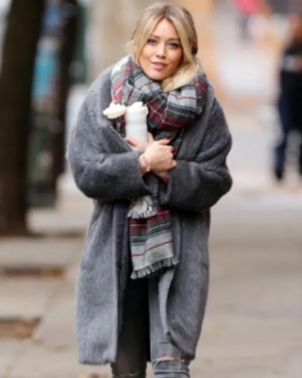 Younger Season 2 Kelsey Peters Grey Fur Coat