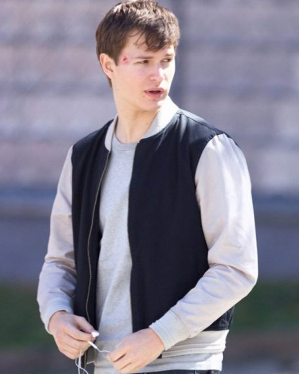 Baby Driver Ansel Elgort Varsity Jacket