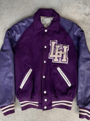 1970s Vintage Purple Varsity Jacket