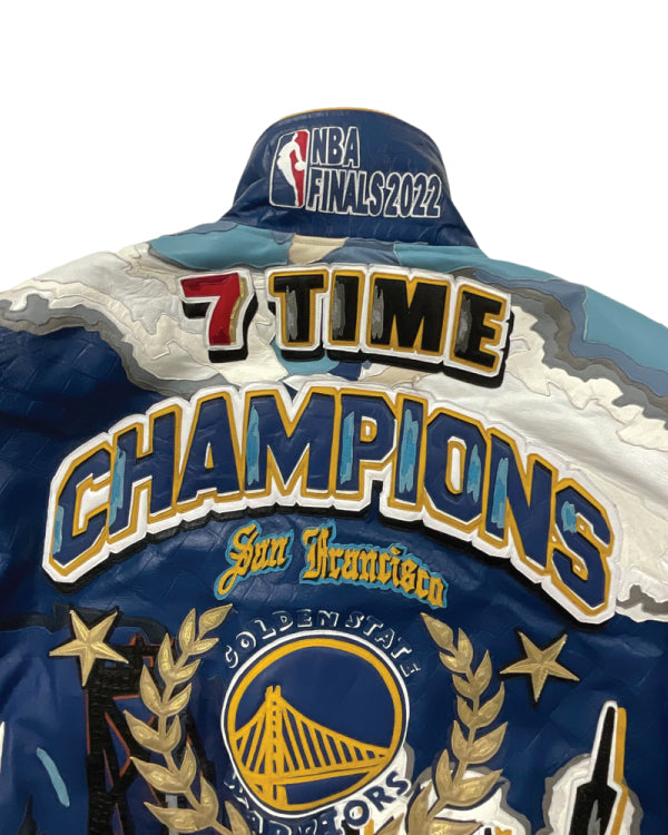 Golden State Warriors 7th Championship Leather Jacket