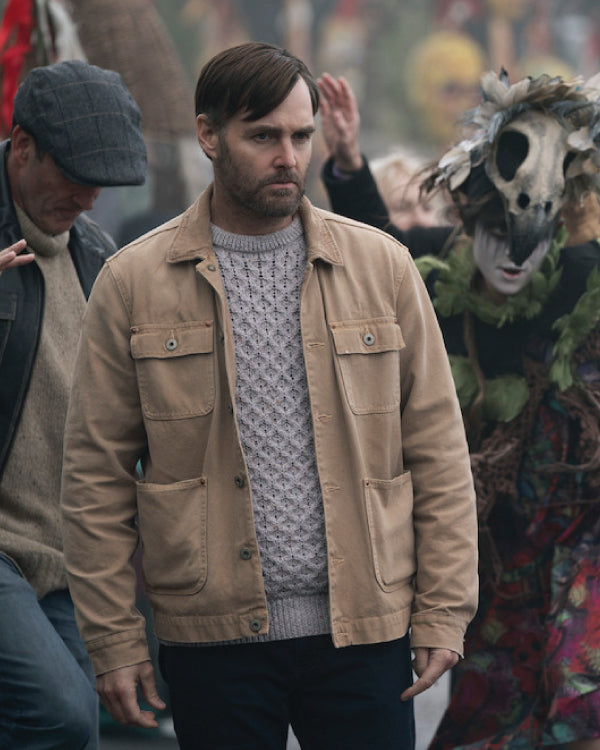 Bodkin 2024 Will Forte Brown Jacket