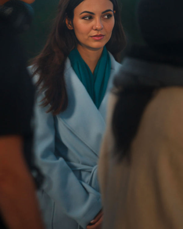 Depravity 2024 Victoria Justice Blue Coat