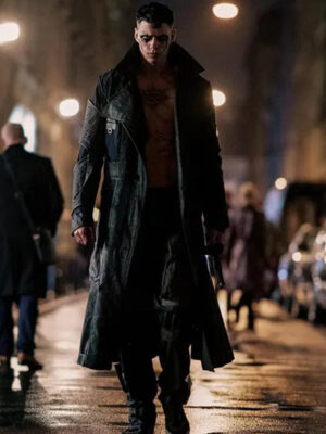 The Crow 2024 Bill Skarsgard Black Coat