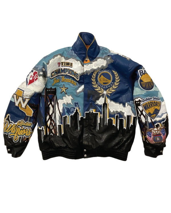 Golden State Warriors 7th Championship Leather Jacket