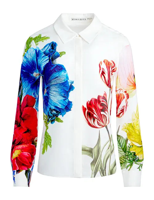 Good Morning America Amanda Bailey Floral Shirt