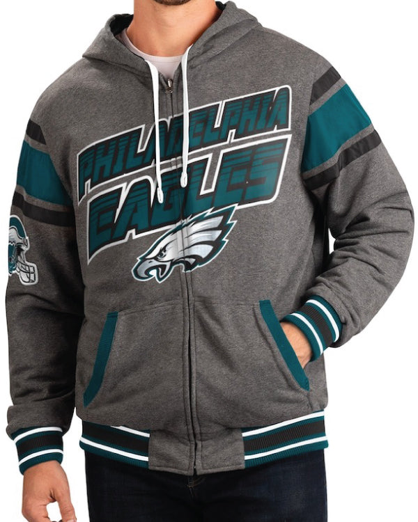 Gray Philadelphia Eagles Extreme Hoodie