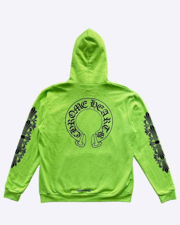 Green & Black Horseshoe Logo Hoodie