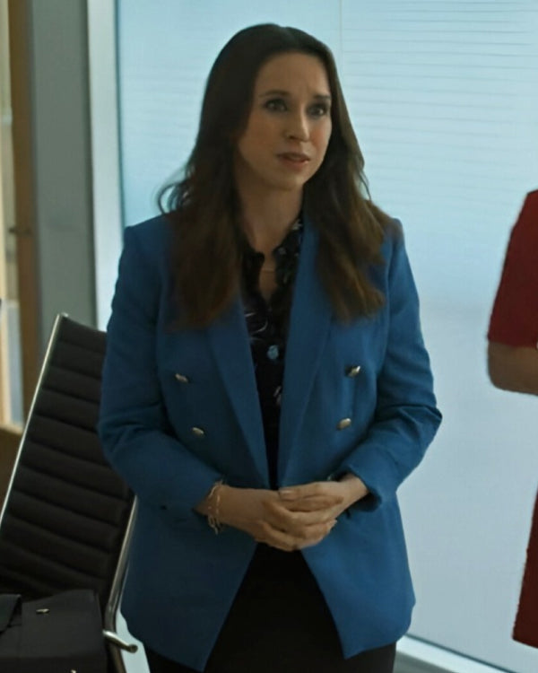 His & Hers 2024 Lacey Chabert Blue Blazer