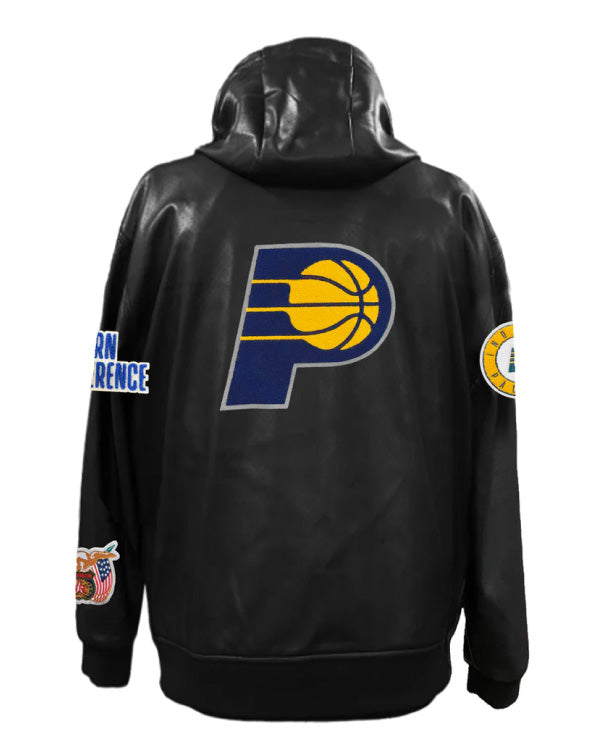 Indiana Pacers Lightweight Vegan Zip-up Hooded Jacket
