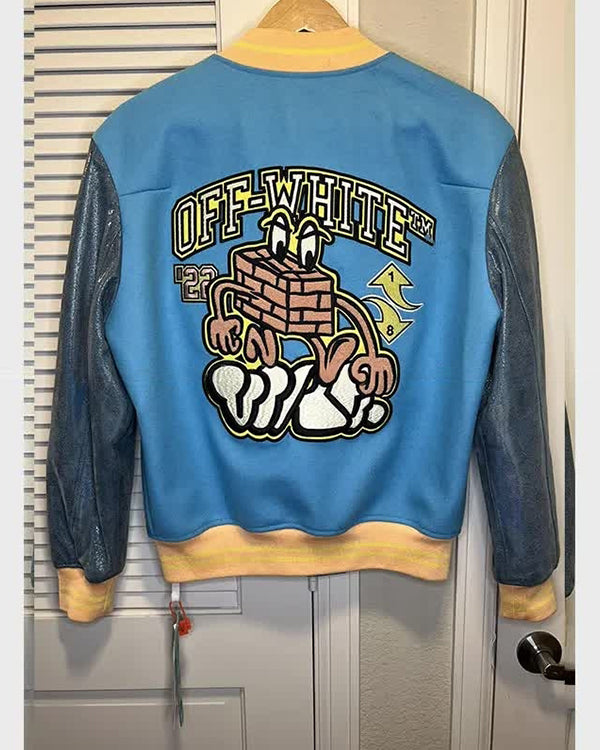 Swagger S02 Isaiah R. Hill Blue Varsity Jacket