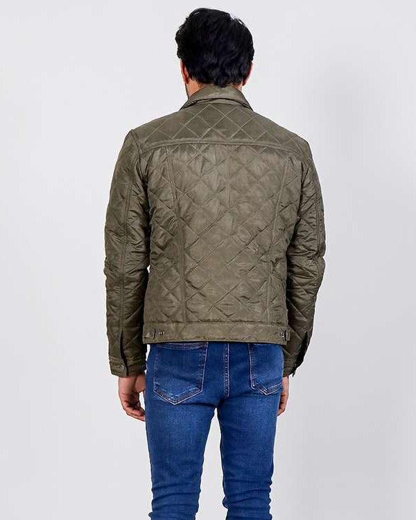 Jimmy Quilted Green Windbreak Jacket