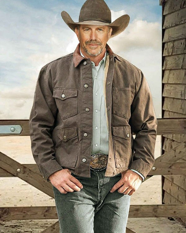 John Dutton Yellowstone Season 5 Cowboy Jacket