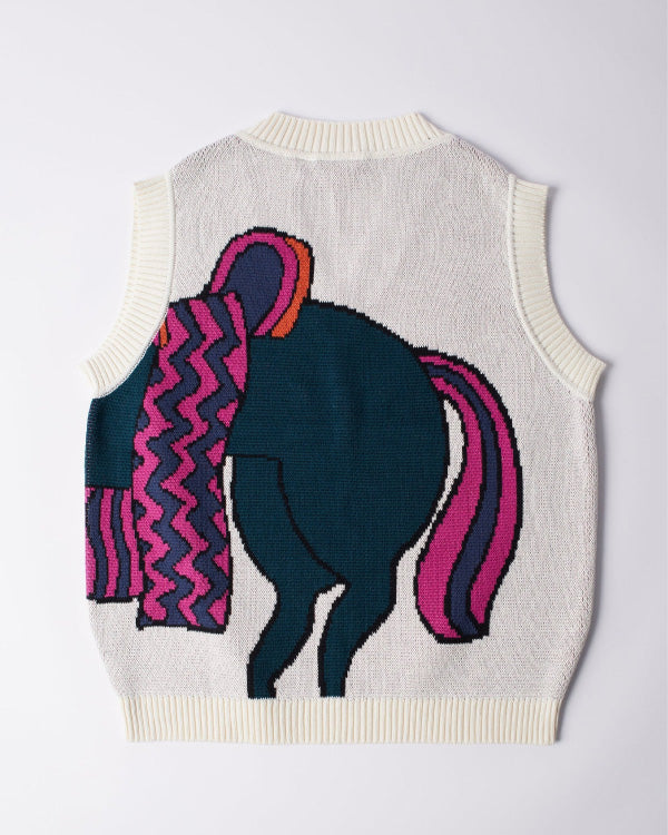 Knitted Horse Knitted Spencer Off White