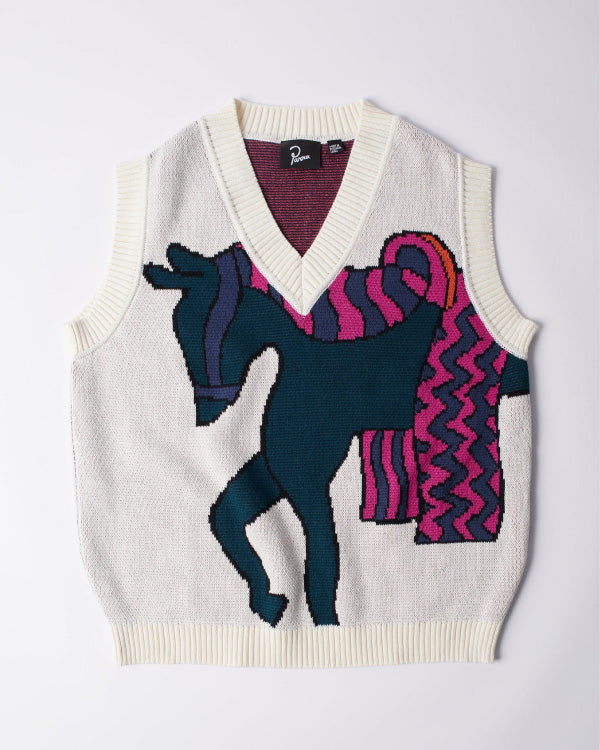 Knitted Horse Knitted Spencer Off White