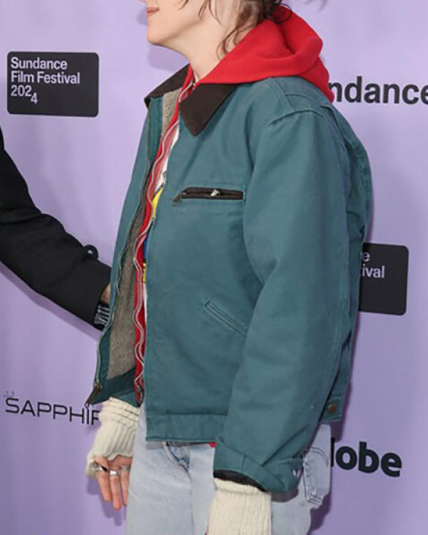 Kristen Stewart Aqua Lake Jacket