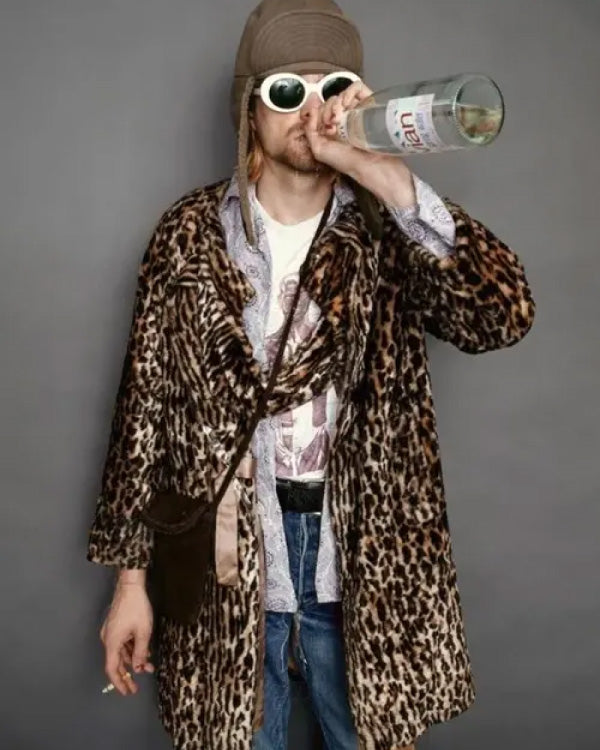 Kurt Cobain Leopard Coat