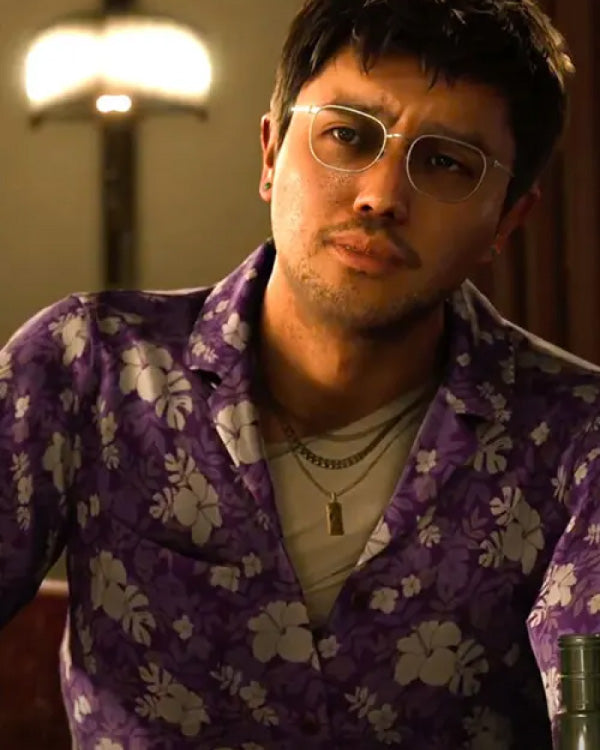 Like A Dragon Infinite Wealth Eric Tomizawa Purple Shirt