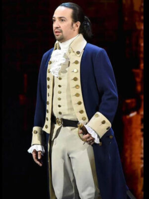 Lin-manuel Miranda Alexander Hamilton Wool Cosplay Blue Coat