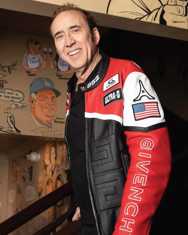 Nicolas Cage 2024 Biker Jacket