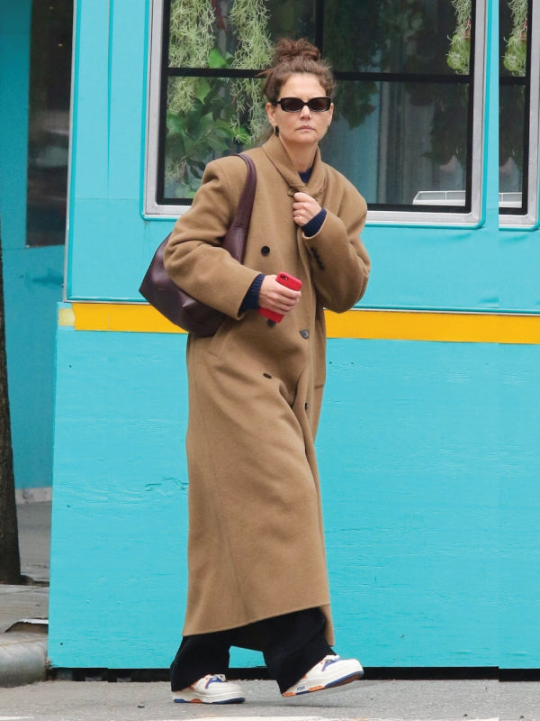 NYC Katie Holmes Street Style Trench Coat