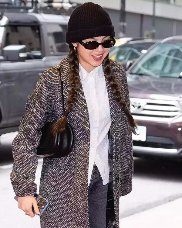 Olivia Rodrigo NYC 2024 Woven Coat