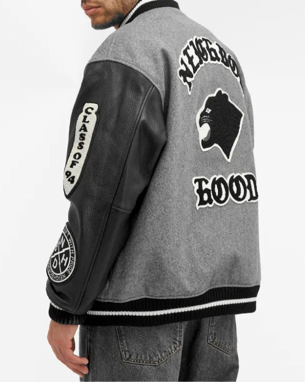 Neighborhood Stadium Wool Leather Varsity Jacket