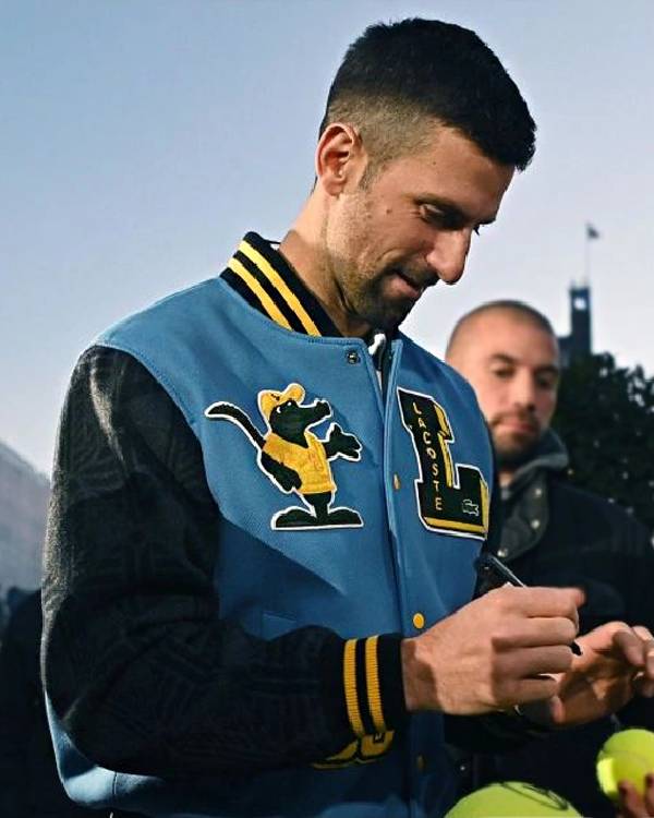 Novak Djokovic Lacoste Varsity Jacket